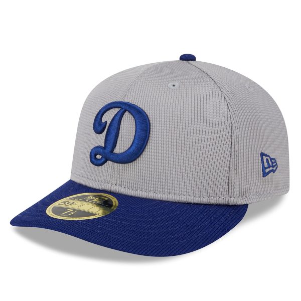 LA Jersey Shop – mens los angeles dodgers new era gray 2025 batting practice low profile 59fifty fitted hat with Classic Design and Perfect Fit