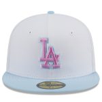 LA Jersey Shop – mens los angeles dodgers new era light blue spring color basic two-tone 59fifty fitted hat with Classic Design and Perfect Fit