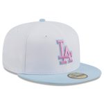 LA Jersey Shop – mens los angeles dodgers new era light blue spring color basic two-tone 59fifty fitted hat with Classic Design and Perfect Fit